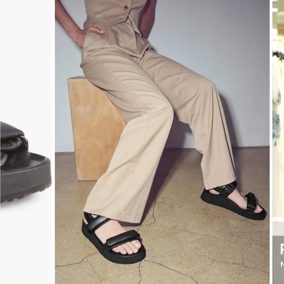 Women’s Papillio by Birkenstock Theda Black Platform Wedge Sandals - Picture 13 of 14